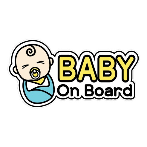 GEEKBEAR 아이가 타고 있어요 칼라 반사 차량용 스티커, 신생아, 1개