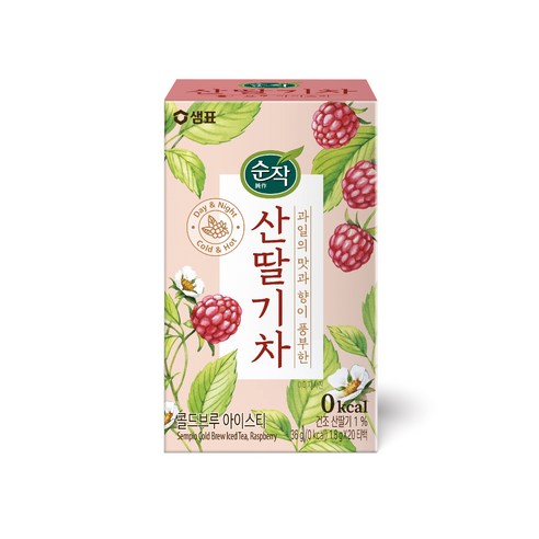 순작 콜드브루 아이스티 산딸기차 티백, 36g, 20개입, 1개