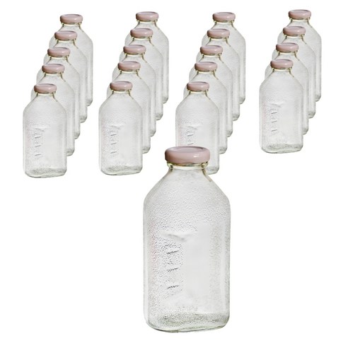 델몬트 쥬스 사각 유리병, 500ml, 20개