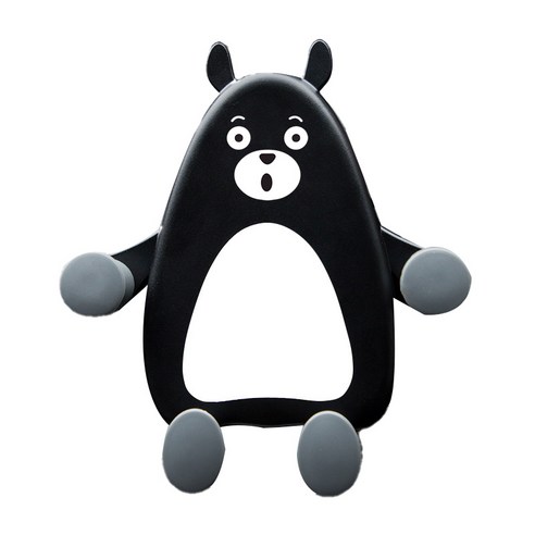 쎈나인 곰곰 노터치 차량용 송풍구 휴대폰 거치대, 까만 놀란곰, 1개