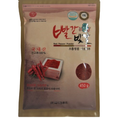해가원 빨간 빛깔 고춧가루 김치용, 450g, 1개