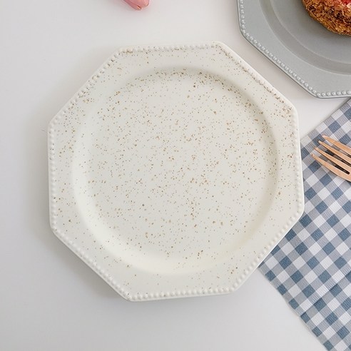 루비코코 팔각 스파게티 접시 20.5 x 3 cm, 참깨