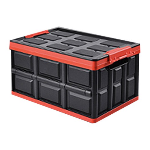성하무역 폴딩박스 55L, 블랙레드, 1개