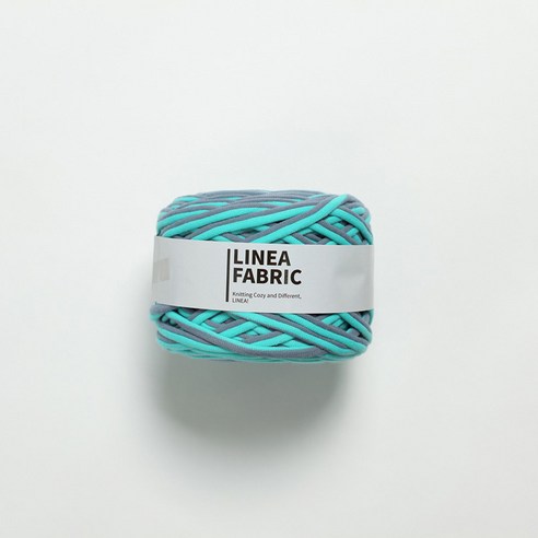 리네아 패브릭 멀티컬러 뜨개실 250g, 1028 민트-진회색, 64m