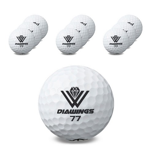 다이아윙스 고반발 비거리 전용 장타 골프공 M3, 유광 화이트, 10개입, 1개