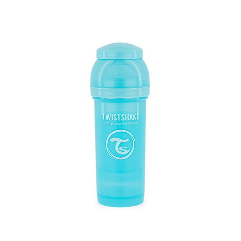 트위스트쉐이크 배앓이방지 젖병 260ml, 2단계, 네이비 블루