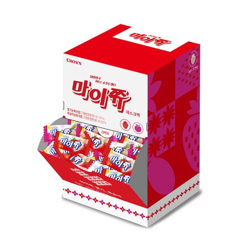 마이쮸 딸기 + 복숭아 데스크팩, 356g, 3개