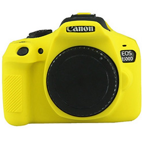 CANON 캐논 1500D 카메라 실리콘 바디보호용 케이스, 1개, 1500D-옐로우