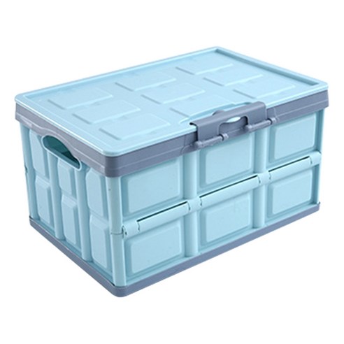 순잠 차박 캠핑 접이식 폴딩박스 55L, 블루, 1개