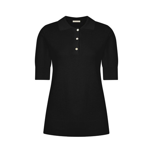 르네제이 여성용 Collar Half Sleeves Knit