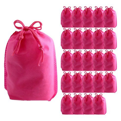 부직포 복주머니 더스트백 16 x 25 cm 25p, 핫핑크, 1개