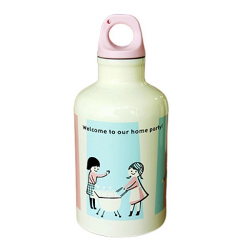 신지카토 2중 스텐 트렉킹 보틀, home party, 300ml, 1개