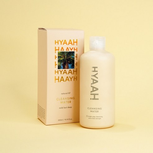 히야 내츄럴 87 마일드 벗 딥 클렌징 워터, 1개, 300ml
