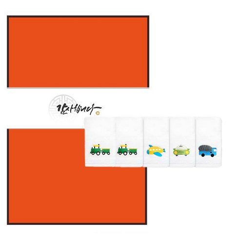 송월타월 트래픽 세면타월 120g 면사 5p + 케이스 5p + 감사띠지 500 x 70 mm 5p 세트, 랜덤발송(세면타월, 케이스), 1타입(띠지), 1세트