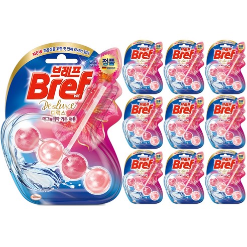 브레프 디럭스 매그놀리아 가든 퍼퓸 변기세정제, 50g, 10개
