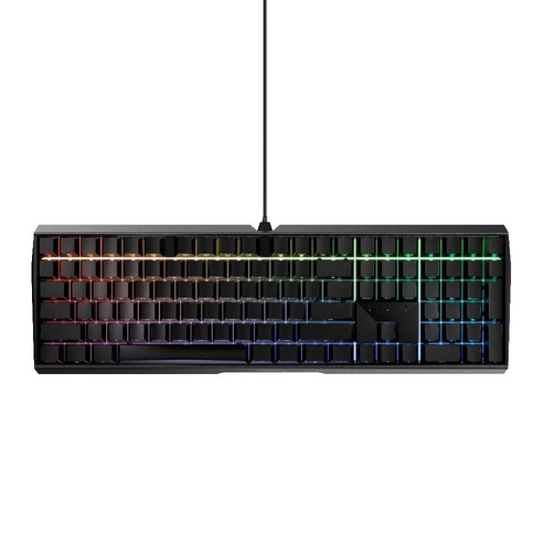 CHERRY MX BOARD 3.0S RGB 기계식 키보드 저소음적축 + 고무 받침대, 블랙, G80-3874LWAKR-2, 일반형