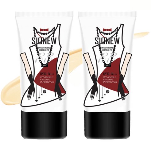 시오뉴 퀸즈로얄 셋팅핏 비비크림 SPF50+ PA+++ 40ml, 라이트, 2개