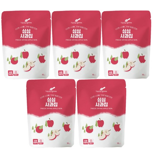 리틀스푼 동결건조 싱싱 과일칩 15g, 13g, 5개