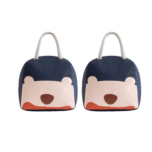 블루선 귀여운 도시락가방 네이비