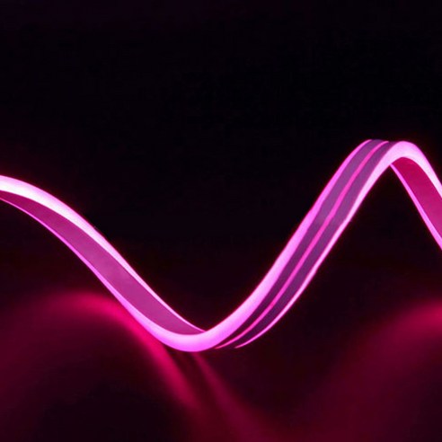 LED 네온플렉스 양면형 줄조명 50m, 핑크색