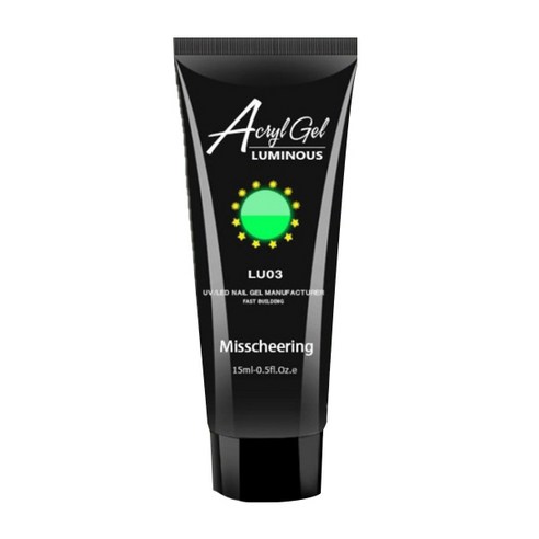 고고블랑 네일연장 야광 폴리젤 15ml, LU03, 1개
