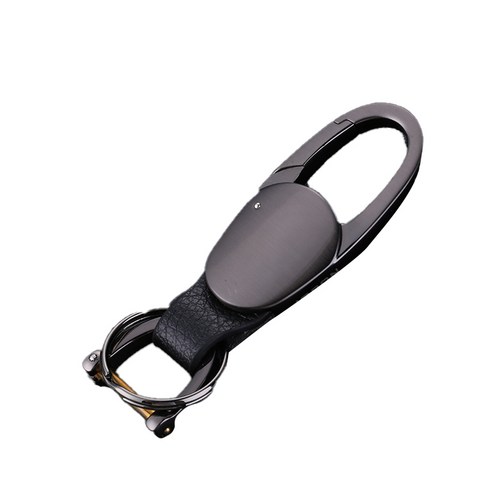 팝마인즈 말 발굽 메탈 버클 키링, 1개, 블랙