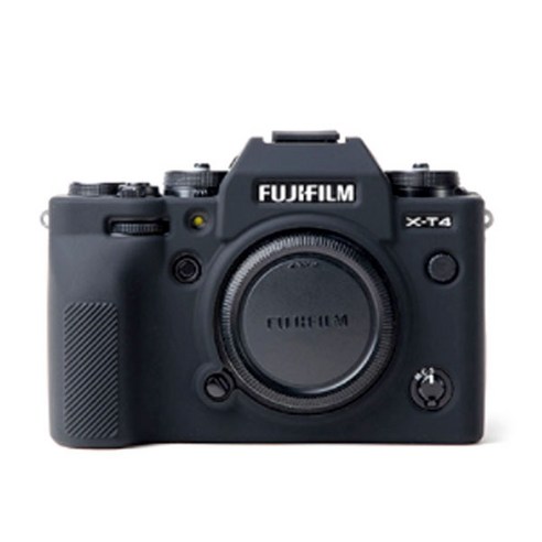 후지필름80mm렌즈 FUJIFILM X-T4 카메라 실리콘 바디보호용 케이스 블랙, 1개