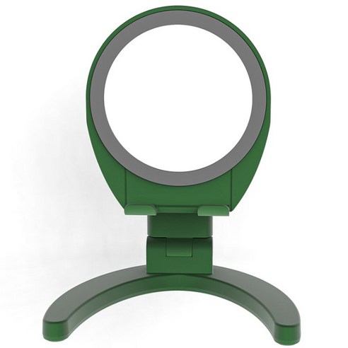 휴대용 접이식 거치대형 탁상거울, 그린