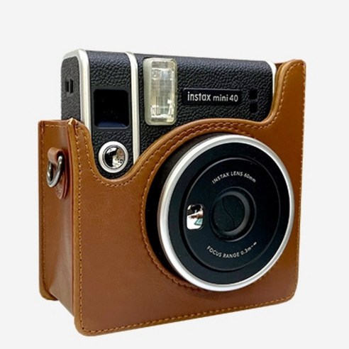 인스탁스 미니 40 카메라를 위한 완벽한 보호와 편의를 제공하는 빈티지한 스타일의 인스탁스 미니 40 전용 가방