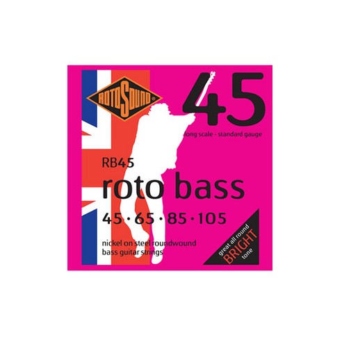 로토사운드 4현 베이스 기타 스트링, RB45 Roto Bass, 1개