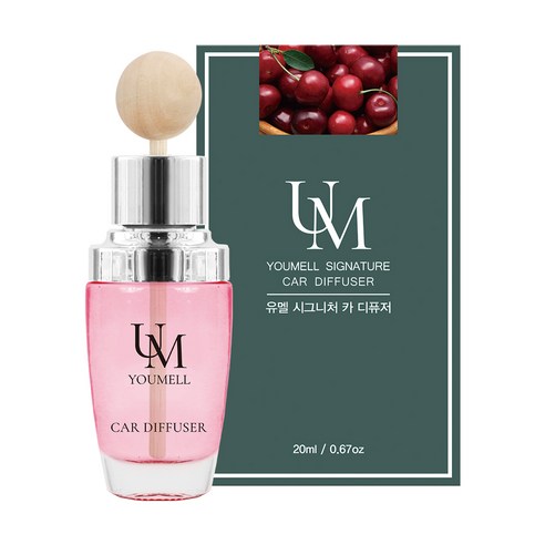 유멜 시그니처 카 디퓨저 20ml, 블랙체리, 1개