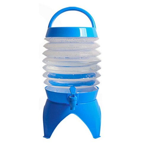 리드포미 캠핑 휴대용 접이식 물통 3.5L, 블루, 1개