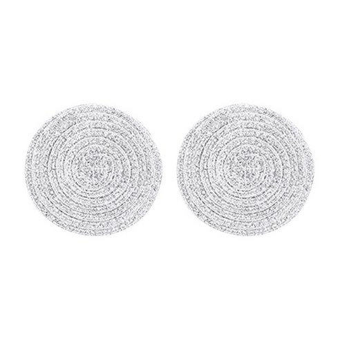 w에이블 감성 원형 테이블 매트 컵받침 2p, 08 실버, 110 x 110 mm