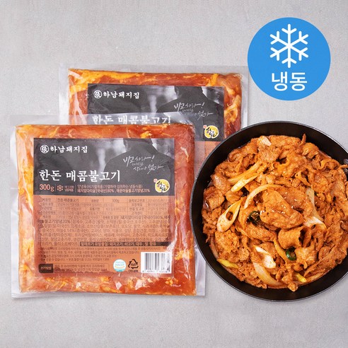 하남돼지집 한돈 매콤 불고기 (냉동), 300g, 2개