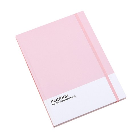 PANTONE 양장 밴딩 노트 B5, 핑크, 1개