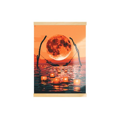 아트조이 DIY 행잉 명화그리기 족자형 30 x 40 cm, 문라이트 테라피