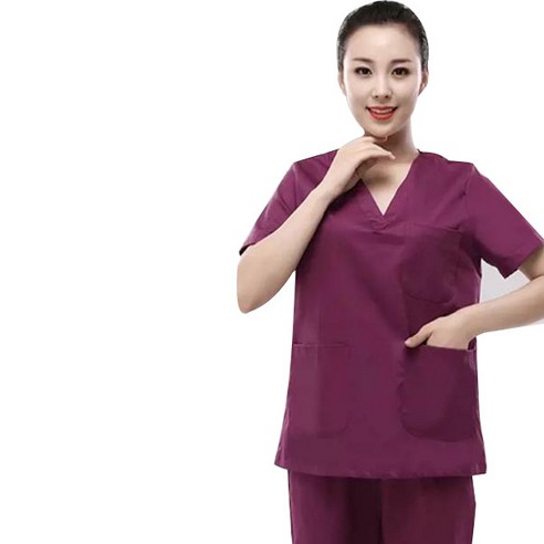 힐링케어 간호사 수술 병원유니폼 반팔 슈트 여성