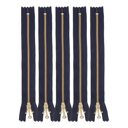 와이케이케이 브랜드얀 베이직 메탈지퍼 30cm, 네이비, 5개