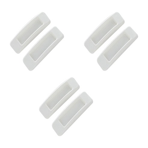 나리 샷시베란다 슬라이딩 창문손잡이 2p, 흰색, 3개