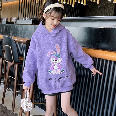 앤젤아이 아동용 토끼후드 롱티