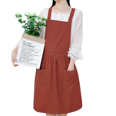에이스 무지 에이라인 스퀘어 앞치마, A13, 1개