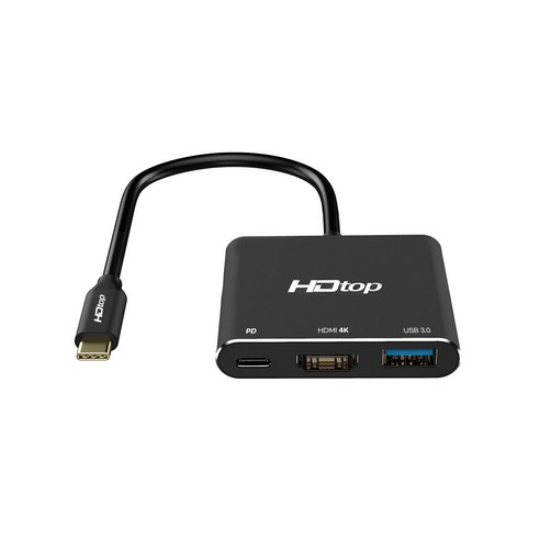 에이치디탑 USB C타입 to HDMI 4K PD충전 멀티허브, HT-3C031, 1개