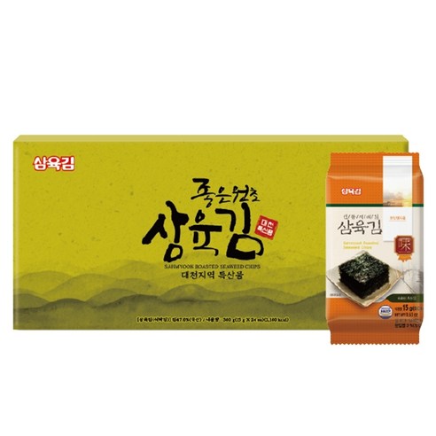 삼육김 식탁김 4호 선물세트 24p, 360g, 1개