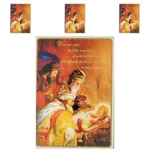 홀마크 크리스마스 카드 DSH1155, 혼합색상, 4개