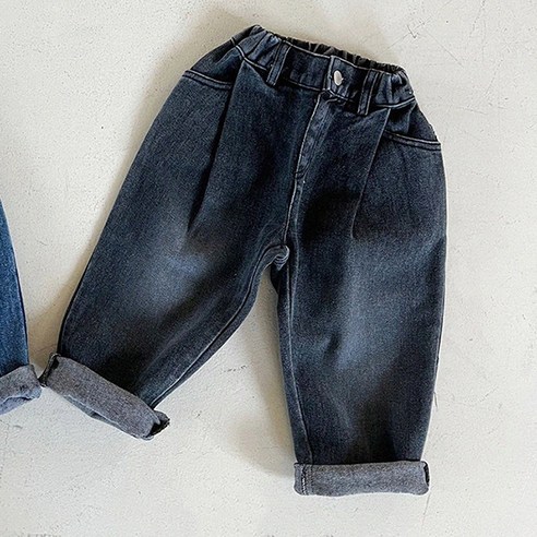 느엘 아동용 원턱청 기모 긴바지