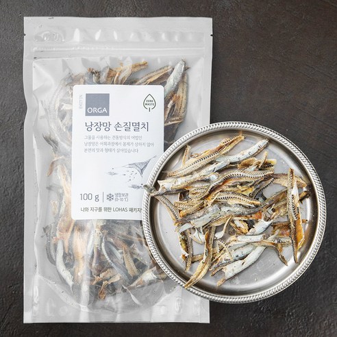 ZERO 낭장망 손질멸치, 100g, 2개