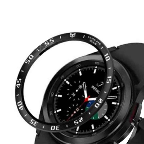 메탈 강화유리 베젤링 스마트워치 케이스 42mm C15, 블랙
