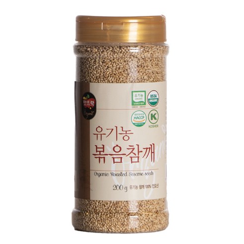 맛뜨락 유기농 볶음참깨, 1개, 200g