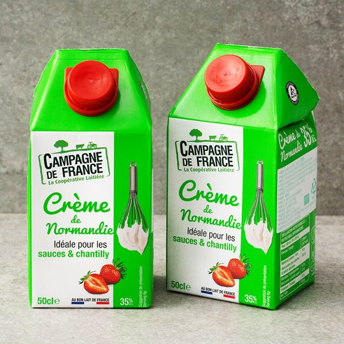 노르망디 휘핑크림, 500ml, 2개