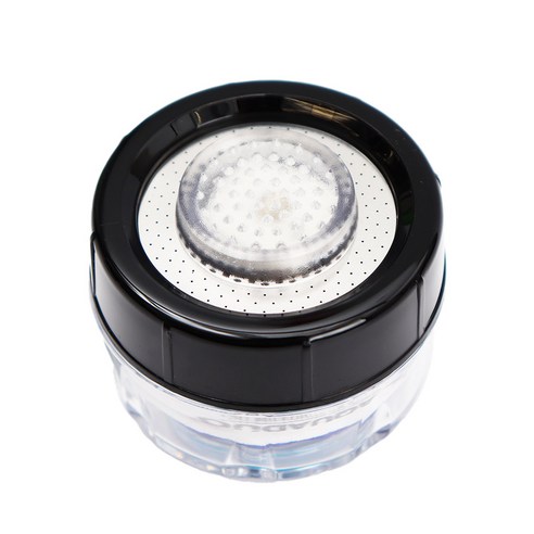 아쿠아듀오 샤워플러스 세면대필터 수전용 정수헤드 블랙 SF-2000LED, 1개